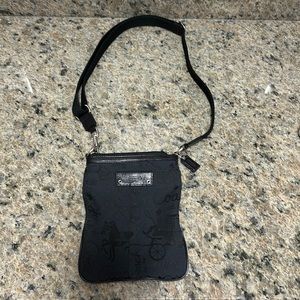 Small crossbody black Coach purse